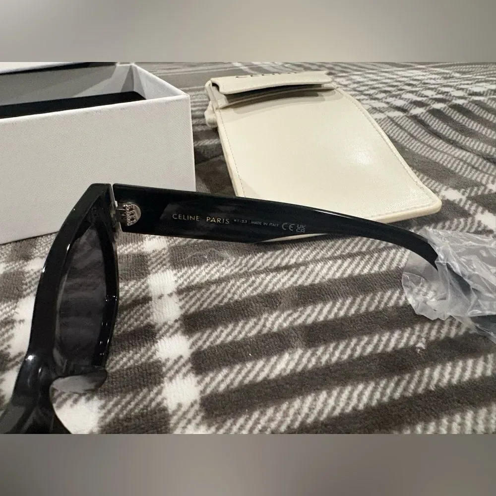 Celine Monochroms 01 sunglasses in Acetate. Black